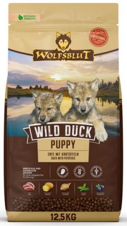Wolfsblut Dog Wild Duck Puppy - kaczka i ziemniaki 12,5kg