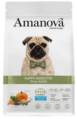 Amanova Dog Puppy Digestive Divine Rabbit - królik 2kg