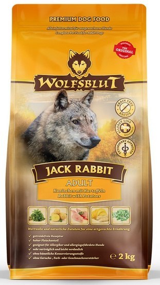Wolfsblut Dog Jack Rabbit Adult - królik i ziemniaki 2kg
