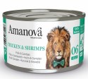 Amanova Cat Chicken & Shrimps - kurczak i krewetki w galaretce puszka 70g [06]
