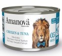 Amanova Cat Chicken & Tuna - kurczak i tuńczyk w bulionie puszka 70g [05]