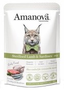 Amanova Cat Sterilised Lamb & Sardines - jagnięcina i sardynki saszetka 85g [P13]