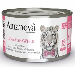 Amanova Cat Tuna & Seaweed - tuńczyk i wodorosty w galaretce puszka 70g [13]