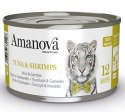 Amanova Cat Tuna & Shrimps - tuńczyk i krewetki w bulionie puszka 70g [12]
