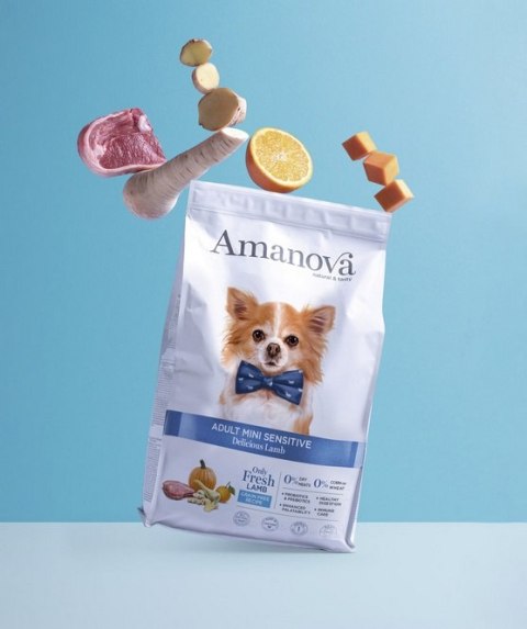 Amanova Dog Adult Mini Sensitive Delicious Lamb - jagnięcina 800g