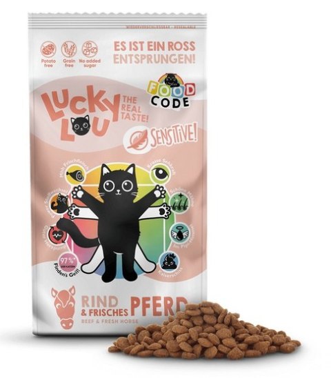 Lucky Lou Food Code Sensitive Wołowina & Konina 1,7kg