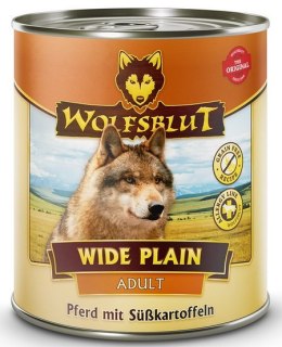 Wolfsblut Dog Wide Plain Adult - konina i bataty puszka 800G