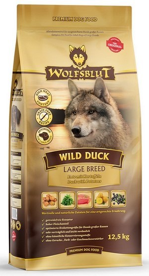 Wolfsblut Dog Wild Duck Adult Large - kaczka i ziemniaki 12,5kg